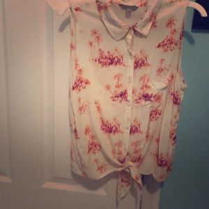 Palm tree tie top! From Nordstrom